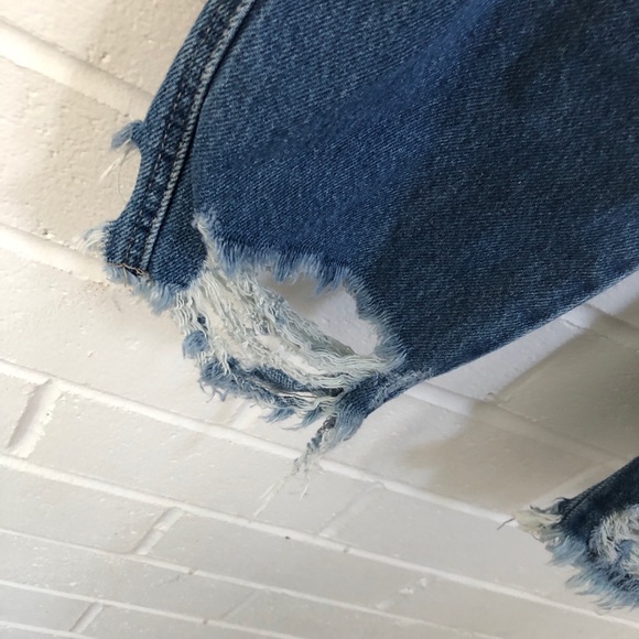 Brand New Ripped Zara Boyfriend Jeans Sz4 - Picture 4 of 7